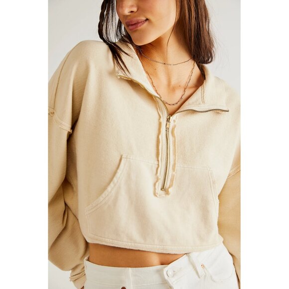 We The Free Kitty Pullover in White Swan - Picture 3 of 16